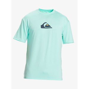 Men's Quiksilver Solid Streak UV Protection UPF 50+ Short Sleeve Swim Surf Shirt